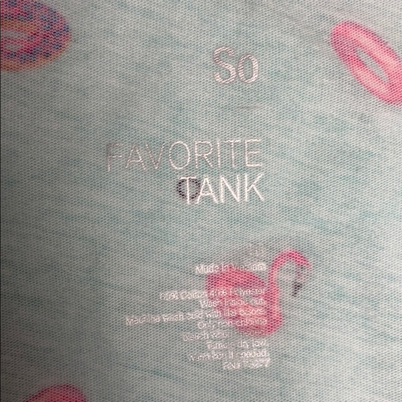 Girls Tank Top Size 16 NWT, mint green with colors - Picture 4 of 5